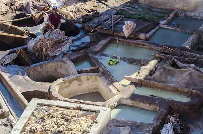 198 - Marruecos - Marrakech - curtidurias